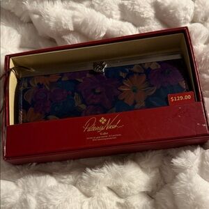 Patricia Nash Vibrant Floral Wallet - Blue and Purple